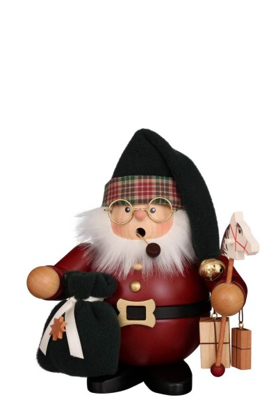 Räuchermännchen Weihnachtsmann, 17 cm, dunkelrot von Christian Ulbricht