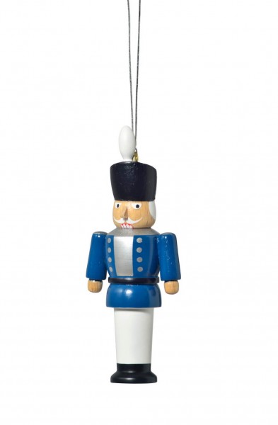 Christbaumschmuck Nussknacker, blau, 8 cm von KWO