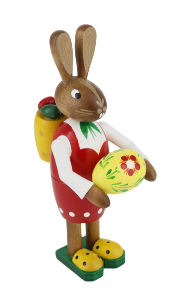 Easter bunny woman with basket and large Easter egg, 15 cm by Figurenland Uhlig GmbH_3