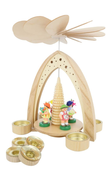 Spring pyramid with 4 flower children by Figurenland Uhlig GmbH