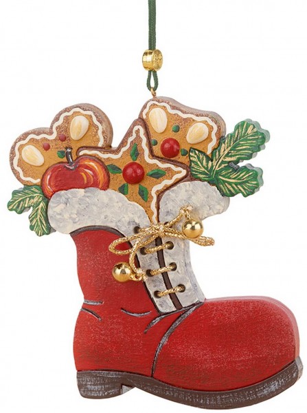 Christbaumschmuck von Hubrig Volkskunst mit dem Motiv Nikolausstiefel 