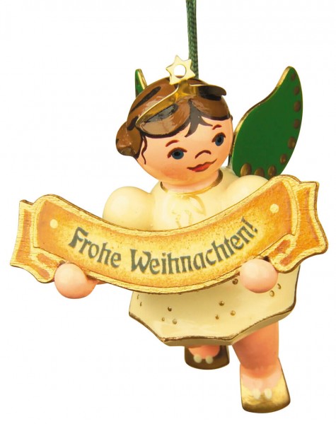 Christbaumschmuck Weihnachtsengel Frohe Weihnacht von Hubrig Volkskunst