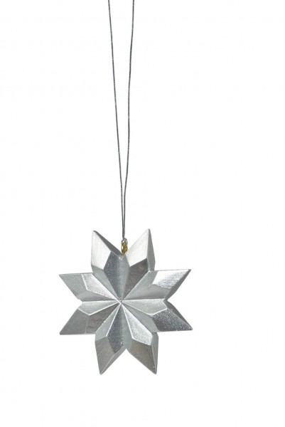 Christbaumschmuck Stern, silber, 5 cm von KWO