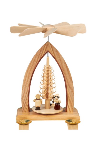 Christmas pyramid lampion children, 26 cm, natural by Heinz Lorenz