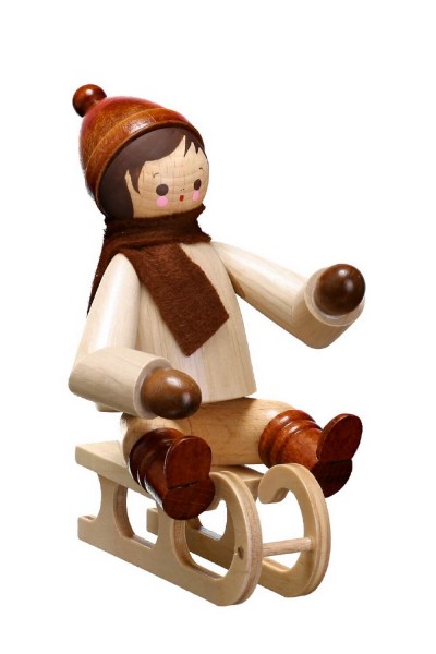 Toboggan, 12 cm, natural by Romy Thiel