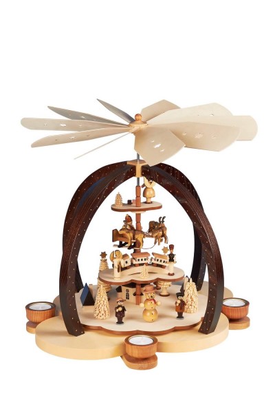 Knuth Neuber, Weihnachtspyramide Wolkenzauber, natur 