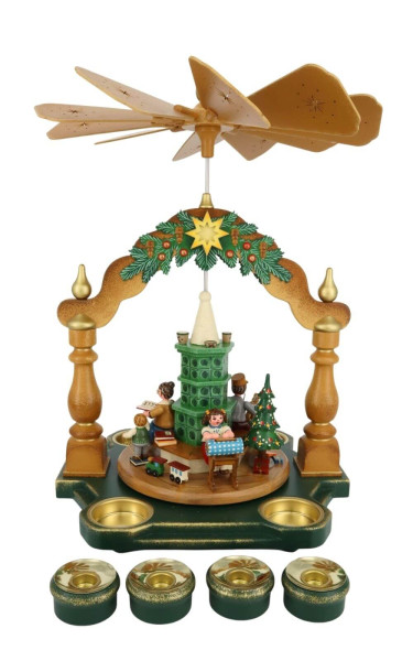 Weihnachtspyramide Großmutters Weihnachtsstube, 35 cm von Hubrig Volkskunst_1