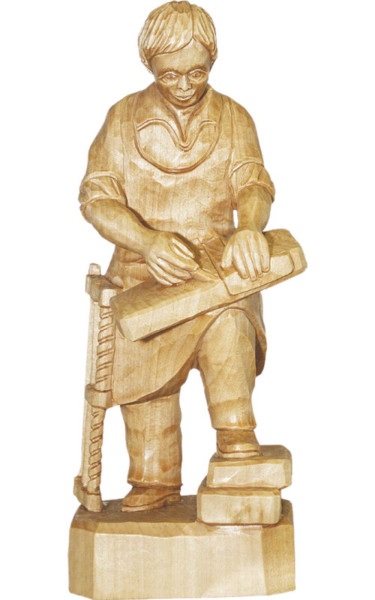 Tischler, geschnitzt, natur, 25 cm von Schnitzkunst aus dem Erzgebirge