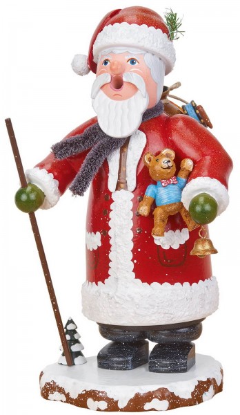 Räuchermännchen Winterkinder Weihnachstmann von Hubrig Volkskunst GmbH Zschorlau/ Erzgebirge ist 20 cm groß.