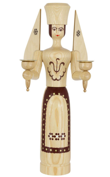 Christmas angel for wax candles, 38 cm, natural by SEIFFEN.COM_1