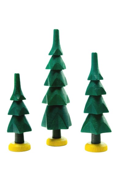 Bäume, 3 Stück, grün von Spielwarenmacher Günther