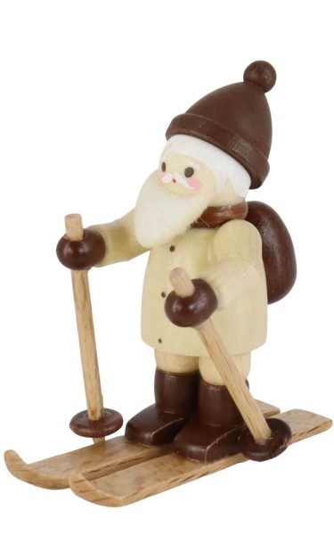 Miniatur Nikolaus auf Ski, mini, 4 cm von Romy Thiel