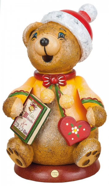 Räuchermännchen Wichtel Teddys Märchen von Hubrig Volkskunst GmbH Zschorlau/ Erzgebirge ist 14 cm groß.