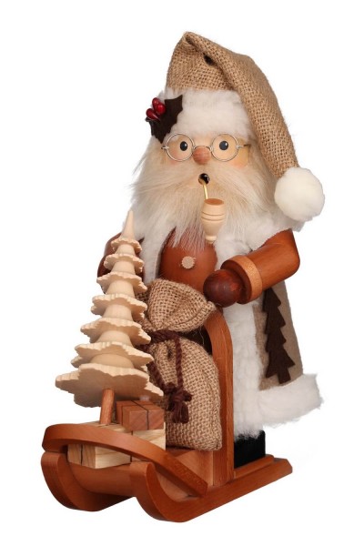 Räuchermännchen Weihnachtsmann mit Schlitten, 28 cm von Christian Ulbricht