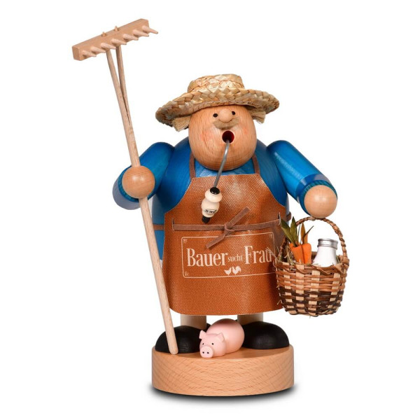 Räuchermännchen Bauer sucht Frau, 21 cm von KWO, Made in Germany_1