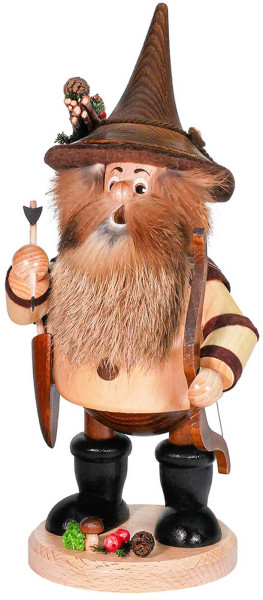 Räuchermännchen Wichtel mit Bogen, 25 cm von DWU Drechselwerkstatt Uhlig