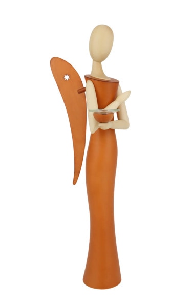 Engel - Sternkopf Pure Nature, stehend, 25 cm von Holzkunst Gahlenz_1