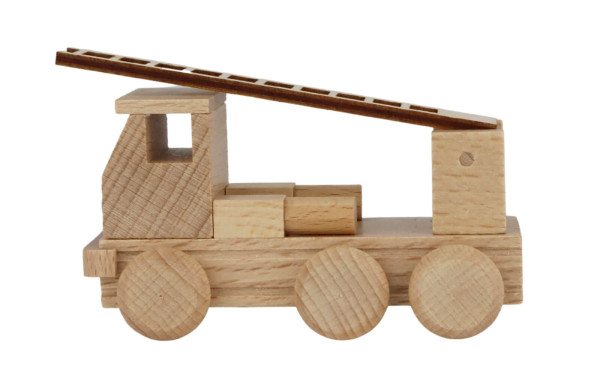 Holzspielzeug Feuerwehrtruck in natur von Ebert GmbH_1