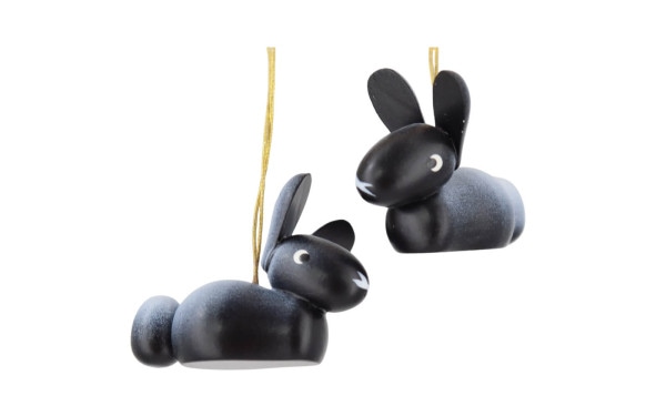 Hanging bunnies, 5 pieces, black by SEIFFEN.COM_1