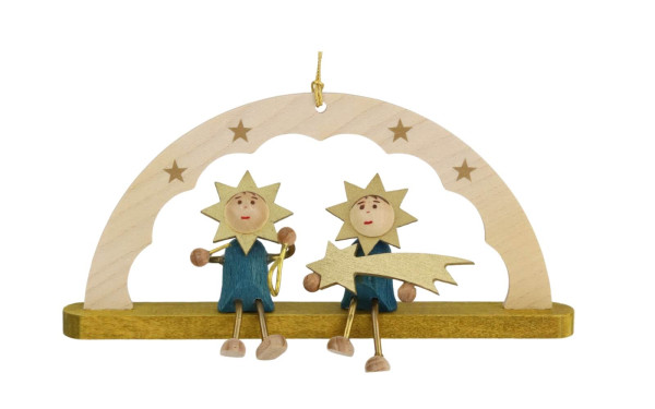 Christmas tree decorations: Schwibbogen stars and triangles by Richard Glässer_1