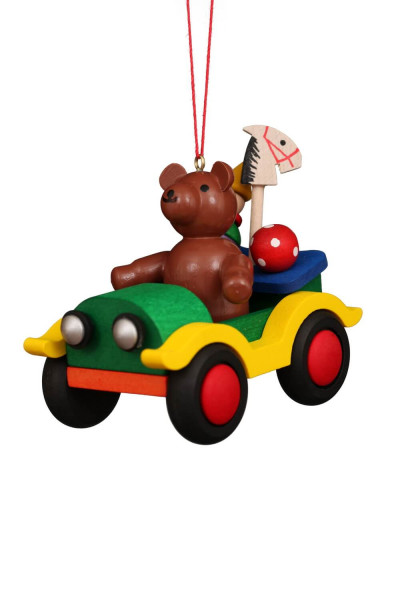 Christbaumschmuck Teddy im Auto von Christian Ulbricht