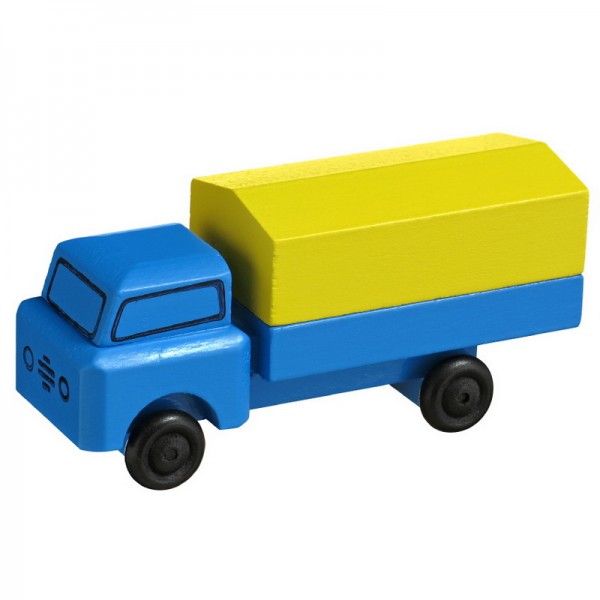 Wooden Car truck, 7,5 cm, Spielalter ab 3 Jahre, Robbi Weber Seiffen/ Erzgebirge