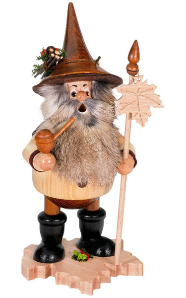 Räuchermännchen Wichtel Ahornblatt, natur, 25 cm von DWU